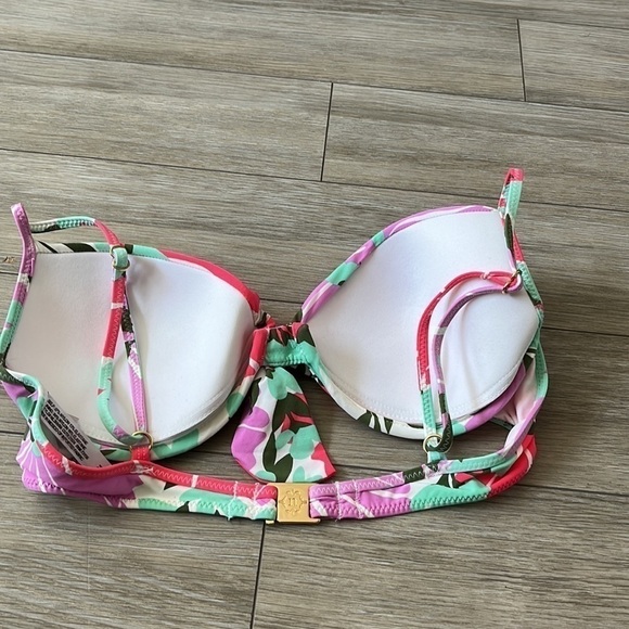 MAAJI & NANETTE LEPORE Mix and Match Floral Print Bikini Reversible Bottom M - Picture 4 of 11